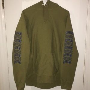 Supreme Olive Arc Hoodie XL